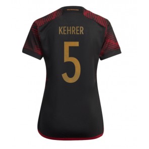 Germany Thilo Kehrer #5 Replica Away Stadium Shirt for Women World Cup 2022 Short Sleeve